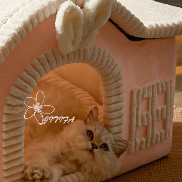 ドッグハウス 犬 猫 ベッド 冬用 猫ハウス 暖かい 滑り止め付き かわいい ふわふわ もこもこ 猫用 ベ ッド 小型犬 キャットハウス クッション 寝床 ペットハウス 冬寒さ対策 ソフトケージ 秋冬用 通気性 ぐっすり眠れる 休憩所 JITIFAの通販は