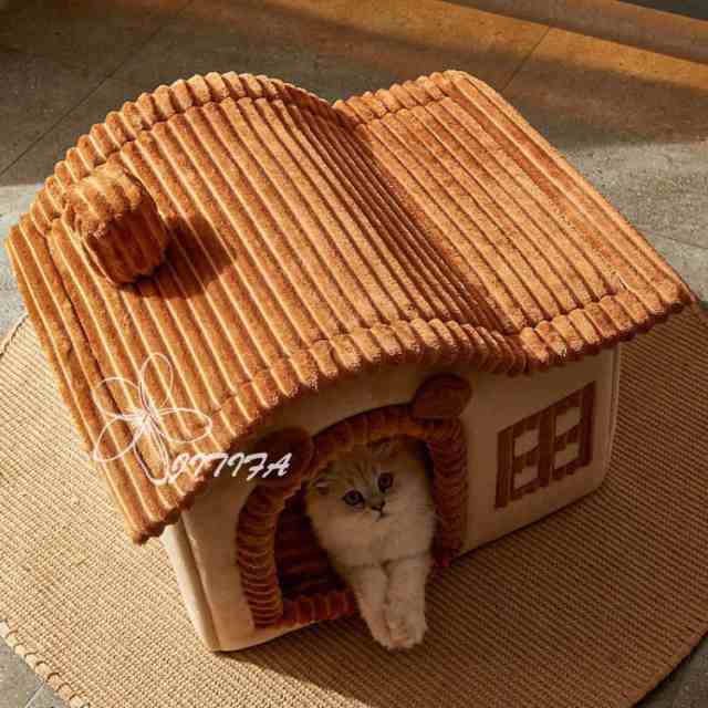 ドッグハウス 犬 猫 ベッド 冬用 猫ハウス 暖かい 滑り止め付き かわいい ふわふわ もこもこ 猫用 ベ ッド 小型犬 キャットハウス クッション 寝床 ペットハウス 冬寒さ対策 ソフトケージ 秋冬用 通気性 ぐっすり眠れる 休憩所 JITIFAの通販は