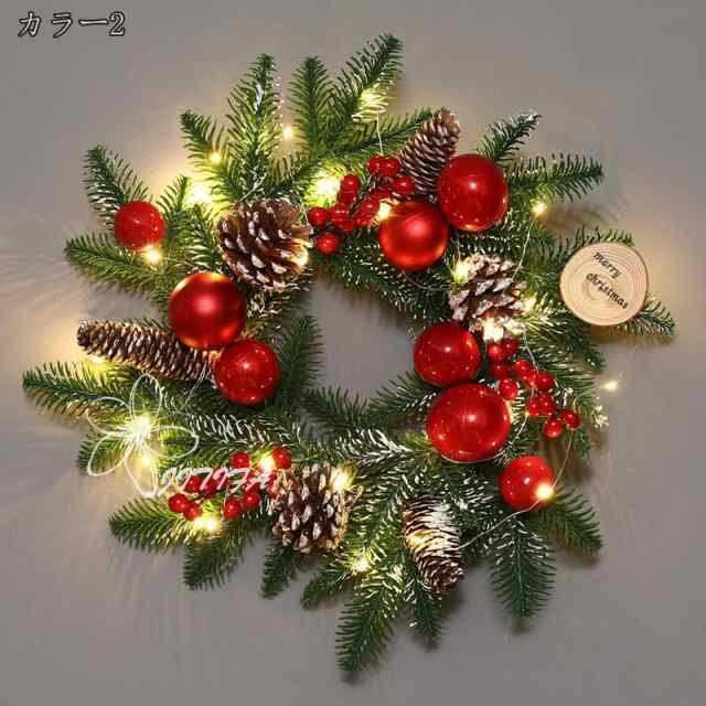 クリスマスリース フラワー まつぼっくり 木の実 ギフト 玄関