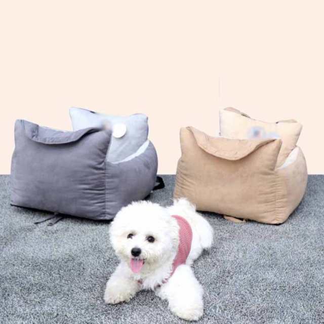ペット用 ドライブシート 犬 猫用 ペットベッド 2WAY 車酔い防止 飛び出し防止リード＆フック付 ドライブボックス 座席シート 滑り止め の通販は