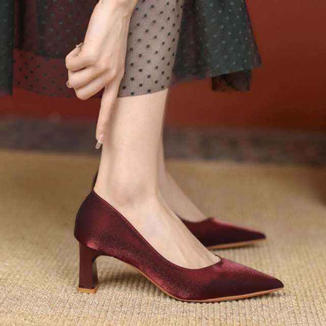 パンプス 6.5cmヒール 通勤パンプス ポインテッドトゥ 痛くない レディース フォーマルシューズ レディースパンプス 歩きやすさい 卒業式 入学式 オフィス ビジネス 婦人靴 ハイヒール スーツに合う 美脚 JITIFAの通販は 5,277円