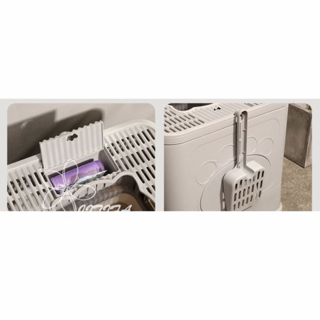 猫 トイレ 大容量 掃除簡単 脱臭抗菌 組み立てしやすい おしゃれ 猫用トイレ本体 ネコトイレ 大容量 大型 砂の飛び散ら防止 掃除簡単 脱臭抗菌 組み立てしやすい 引き出し付き おしゃれ 49*38*37cm シンプル 飛び散り防止 脱臭ワイド JITIFAの通販は