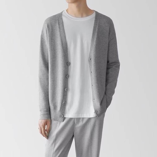 紳士服 ジュニア向け トップス vネック ポリエステル 長袖 カーディガン レギュラーサイズ ニット ジュニアファッション 20代 30代 40代 男性 紳士 メンズ 学生 制服 スーツ ギフト プレゼントス クールカーディガン JITIFAの通販は