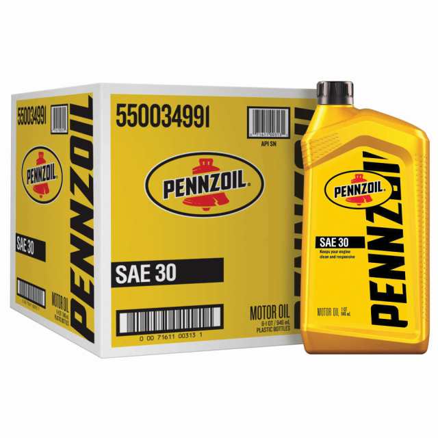 Pennzoil (550034991-6PK) SAE 30 モーターオイル - 1クォート (6本パック)の通販は