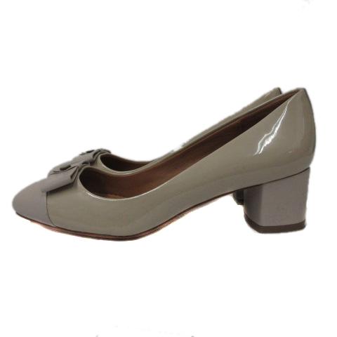 中古 ブルックスブラザーズ Brooks Brothers パンプス ヒール リボン ボタン エナメル レザー アイボリー 7 Ibs29の通販はau Pay マーケット ブランド古着のベクトル