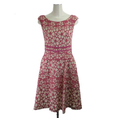 中古 トッカ Tocca ワンピース ひざ丈 ノースリーブ 花柄 刺繍 ピンク ベージュ 0 S レディースの通販はau Wowma ブランド古着のベクトル