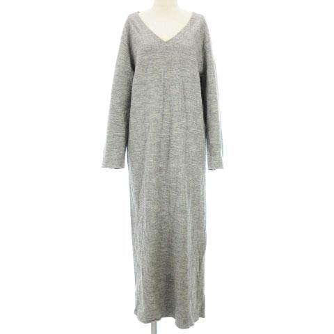 中古 ビームスライツ Beams Lights ニットワンピ ロング 長袖 Vネック ウール グレー 灰色 38 Vgp0 レディースの通販はau Pay マーケット ブランド古着のベクトル