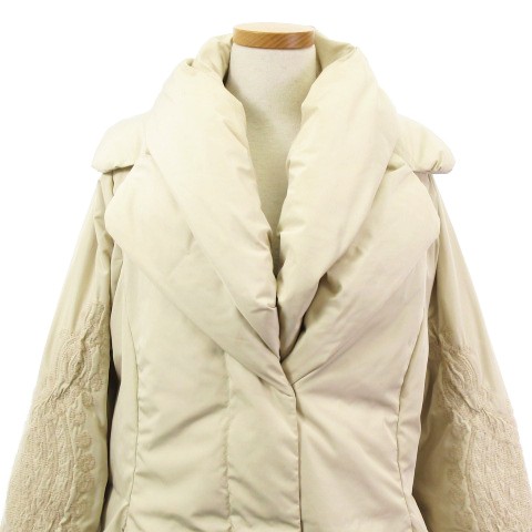 中古】ヒロココシノ HIROKO KOSHINO ダウン コート ショールカラー