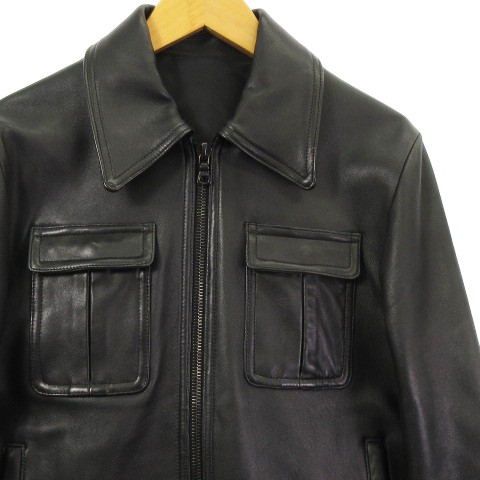 中古】リチウム オム LITHIUM HOMME 07AW LAMB LEATHER A-2 TYPE