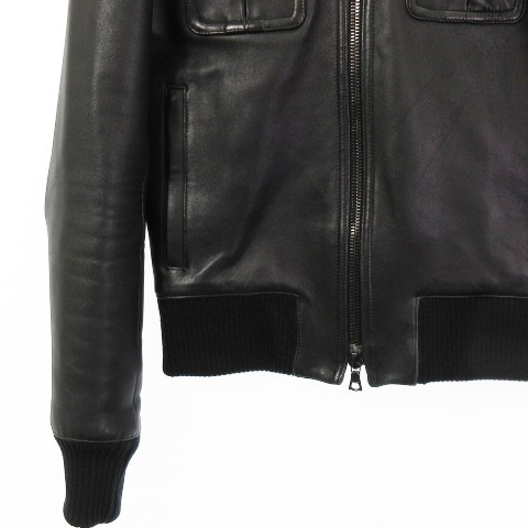 中古】リチウム オム LITHIUM HOMME 07AW LAMB LEATHER A-2 TYPE ラムレザー ジャケット ブルゾン 中綿  ブラック 44の通販はau PAY マーケット - ブランド古着のベクトル | au PAY マーケット－通販サイト