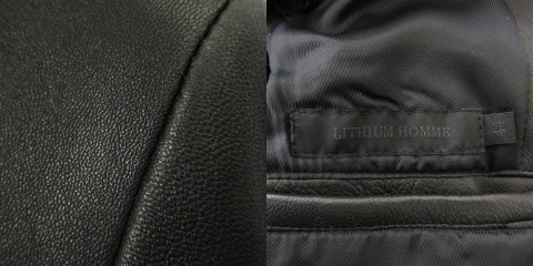 中古】リチウム オム LITHIUM HOMME 07AW LAMB LEATHER A-2 TYPE