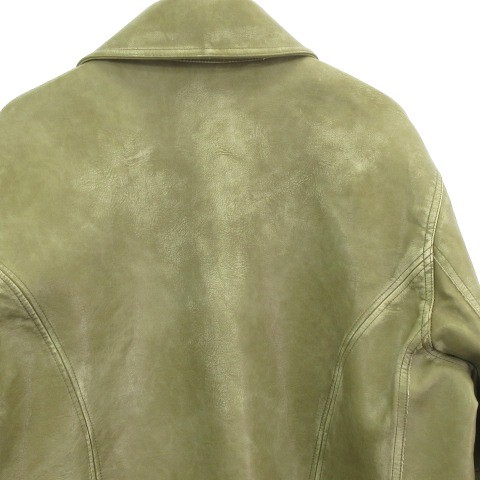 中古】パーバーズ PERVERZE 美品 Wmns Large Washed Leather Coat