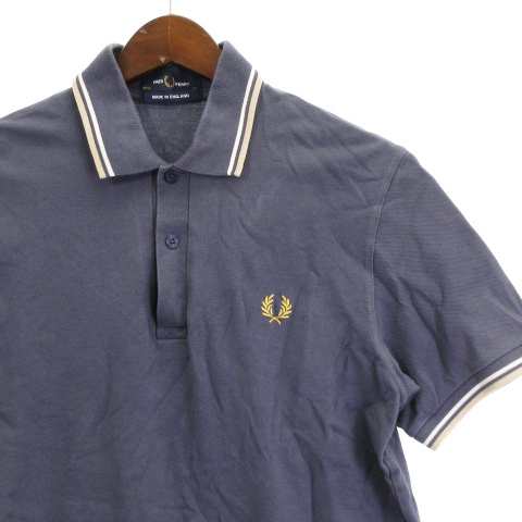 中古】フレッドペリー FRED PERRY M12 ポロシャツ 半袖 鹿の子