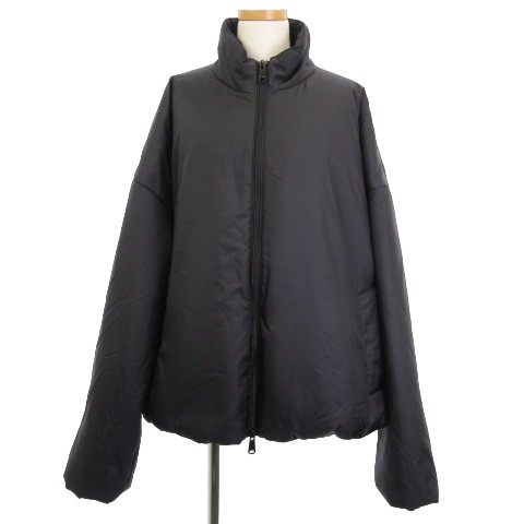 【中古】ワイズ Y's 23-24AW 美品 PADDED NYLON BLOUSON パデッドナイロンブルゾン 中綿ジャケット 黒 ブラック 3 L位