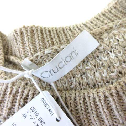 中古】未使用品 クルチアーニ cruciani タグ付き ニット セーター プル  
