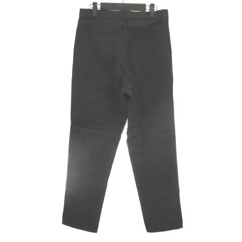 【中古】コムデギャルソンオムプリュス COMME des GARCONS HOMME PLUS スリム テーパードパンツ 総柄 モヘヤ混 ブラック 黒 S メンズの通販は