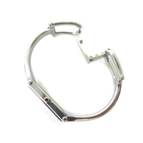 【中古】グッチ GUCCI 腕時計 1500L 文字盤 ピンクシェル レクタンギュラー バングルウォッチ クオーツ の通販は