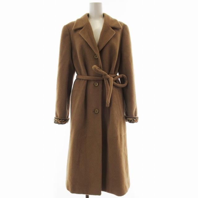 中古】レオナール LEONARD FASHION ファッション コート アンゴラ混  