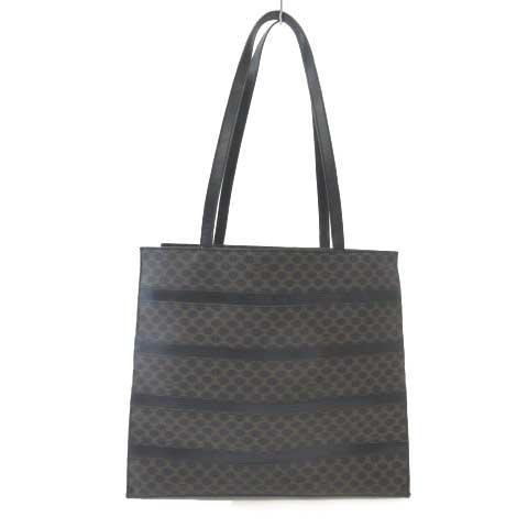 中古】セリーヌ CELINE マカダム トートバッグ ショルダーバッグ PVC  