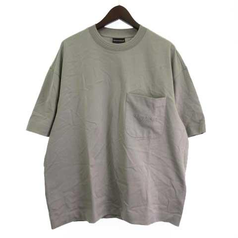 【中古】未使用品 エンポリオアルマーニ タグ付き 24SS Tシャツ カットソー オーバーサイズ Tシャツ ヘビージャージーの通販は 6,800円