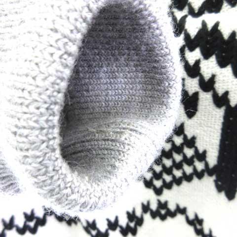 【中古】マルタンマルジェラ 10 ニット パーカー プルオーバー ノルディック柄 エンブロイダリー 46  メンズ 中古】マルタンマルジェラ 10 ニット パーカー プルオーバー