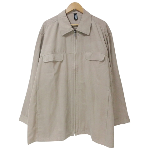 【中古】ヒロココシノ HIROKO KOSHINO HOMME 大きいサイズ ジャケット ブルゾン ジップアップ ピーチスキン 4L の通販は