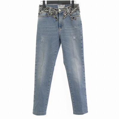 中古】エルマノシェルビーノ ERMANNO SCERVINO 美品 デニムパンツ 