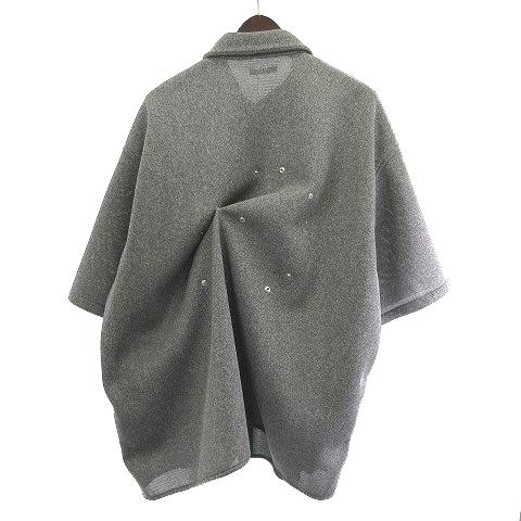 【中古】ランディ RANDY SS25-RSH01  FLAKE シャツ ドットボタン オーバー グレー 2  メンズ