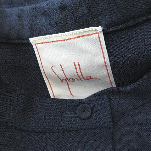 中古】シビラ SYBILLA GBEAV76490 バンドカラーサイドタックドレス