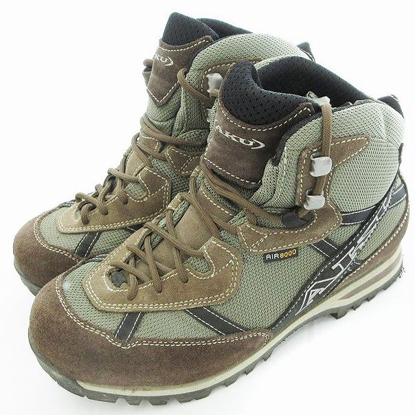 【中古】アク AKU 登山靴 トレッキングシューズ ビブラムソール UK4 緑系 /UO レディース