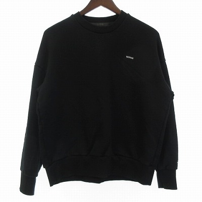 【中古】タトラス TATRAS 美品 24AW FIDASIO フィダシオ スウェット トレーナー 短丈 黒 ブラック 01 S位 メンズ
