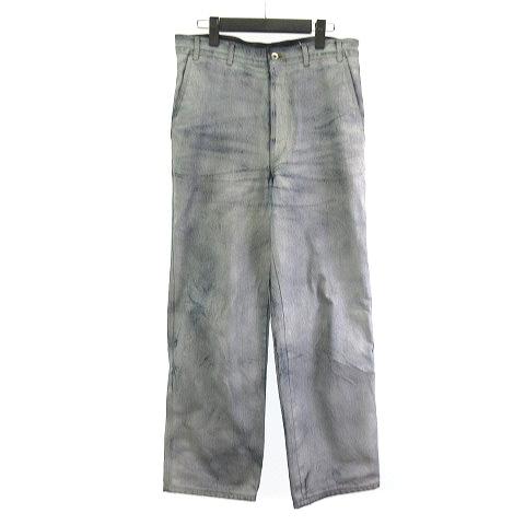 【中古】イシューシングス ISSUETHINGS type68 sprayed デニムパンツ ジーンズ 24b/68-c-12-ib&wh-02 ブルー 2 メンズ