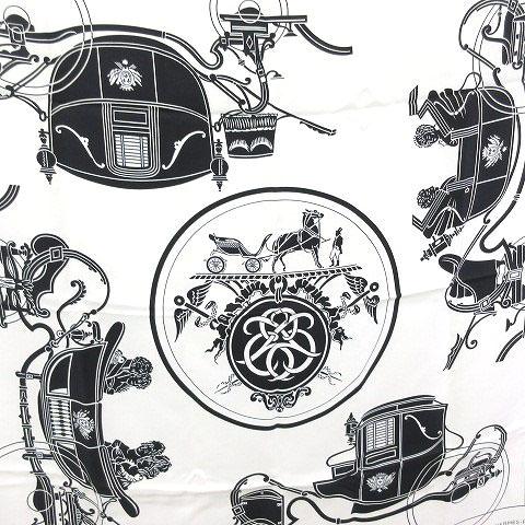 エルメス　スカーフ　カレ80 エクスリブリス　フリンジ　白　黒　新品　完売品 2023年 秋冬 HERMES エルメス スカーフ カレ カレ80 エクスリブリス