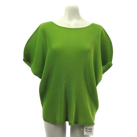 プリーツプリーズ PLEATS PLEASE イッセイミヤケ カットソー 緑 5