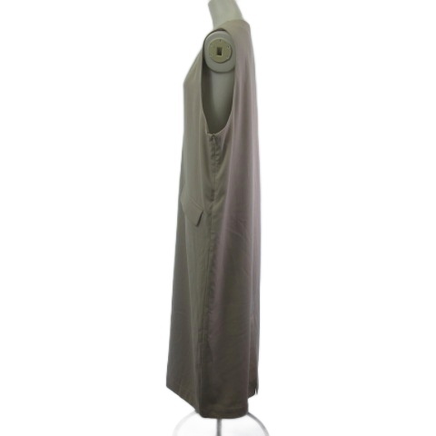 【中古】未使用品 シロ siro タグ付き STRETCH TWILL JUMPER SKIRT ワンピース ベージュ M レディース