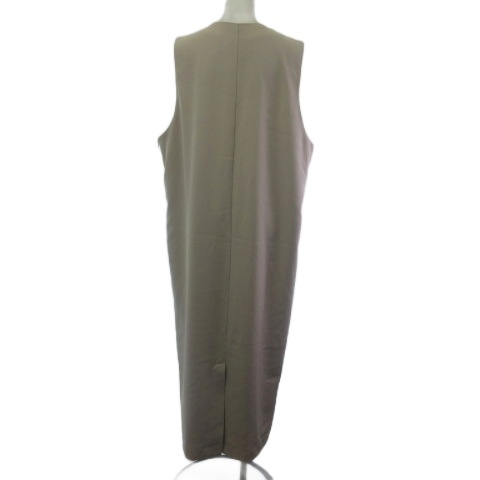【中古】未使用品 シロ siro タグ付き STRETCH TWILL JUMPER SKIRT ワンピース ベージュ M レディース