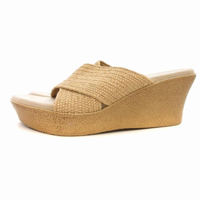 【中古】アイランドスリッパ  SLIPPER クロスサンダル シューズ ウェッジソール ハイヒール 6 /AE ■GY45 中古】アイランドスリッパ ISLAND SLIPPER クロスサンダル シューズ