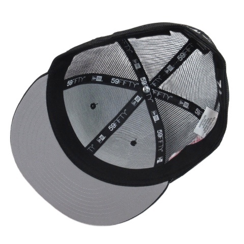 【中古】シュプリーム × ニューエラ 良品 24SS 59FIFTY メッシュ キャップ ボックスロゴ 黒 ブラック 7 3/8 58.7cm