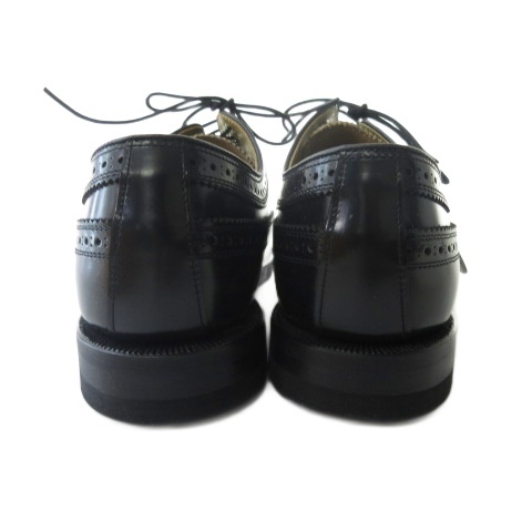 【中古】リーガル REGAL ビジネスシューズ ウイングチップ レザー ブラック 黒 26.5b