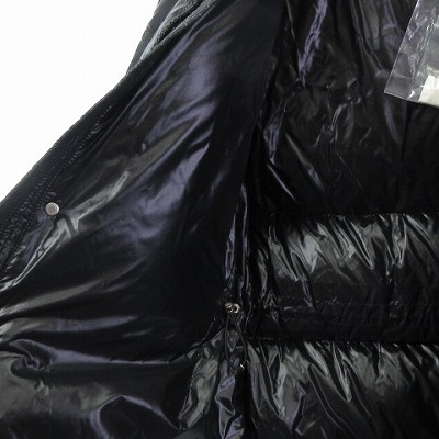 【中古】モンクレール MONCLER 美品 FREY GIUBBOTO ダウンジャケット ファー ブルゾン 黒 ブラック 1 約S メンズ_3