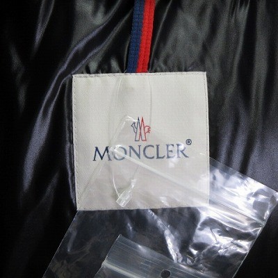 【中古】モンクレール MONCLER 美品 FREY GIUBBOTO ダウンジャケット ファー ブルゾン 黒 ブラック 1 約S メンズ_4