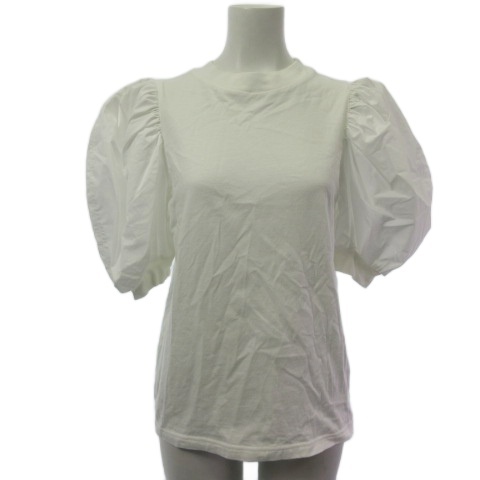 【中古】セントセシリア st.cecilia カットソー パフスリーブ 白 ホワイト F レディース