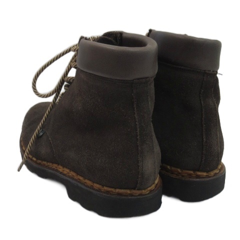 【中古】パラブーツ Paraboot ベルジェラック ブーツ スエード 58096 ダークブラウン 8 26.5cm メンズ