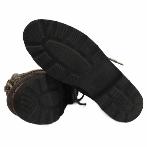 【中古】パラブーツ Paraboot ベルジェラック ブーツ スエード 58096 ダークブラウン 8 26.5cm メンズ