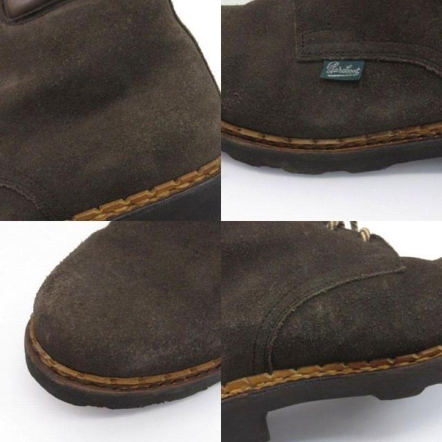 【中古】パラブーツ Paraboot ベルジェラック ブーツ スエード 58096 ダークブラウン 8 26.5cm メンズ