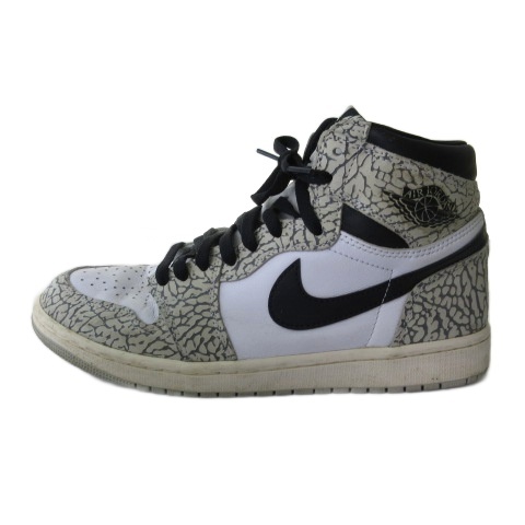 【中古】ナイキ NIKE DZ5485-052 AIR JORDAN 1 HIGH OG WHITE CEMENT エアジョーダン1 スニーカー シューズ 27cm