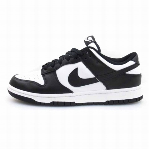 【中古】ナイキ DUNK LOW RETRO WHITE/BLACK-WHITE ダンク ロー レトロ スニーカー DD1391-100 パンダ 27cm ■GY51