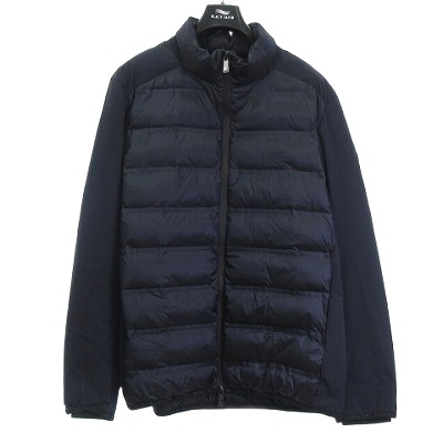 【中古】未使用品 ブラックサンド BLACK SAND タグ付き 中綿ジャケット ブルゾン 紺 ネイビー 3XL ■GH メンズ