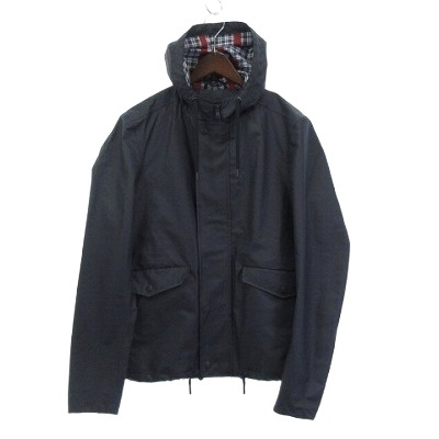 中古】ヘルノ HERNO 美品 マウンテンパーカー レインパーカー 紺