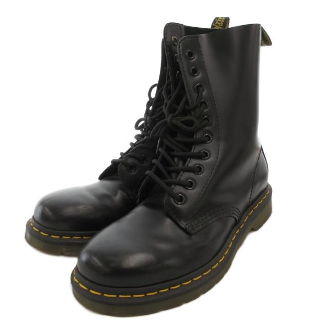 【中古】ドクターマーチン DR.MARTENS 10ホール ブーツ ショート レースアップ UK5 AW004 /FF レディース